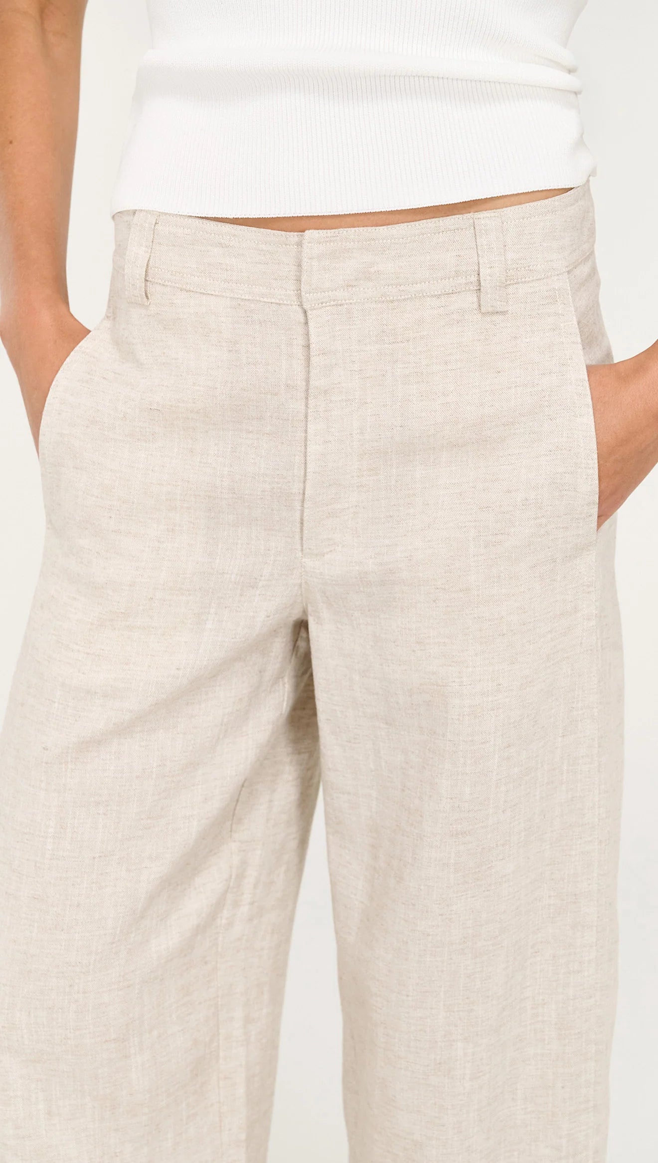 Neve Linen Barrel Leg Pant
