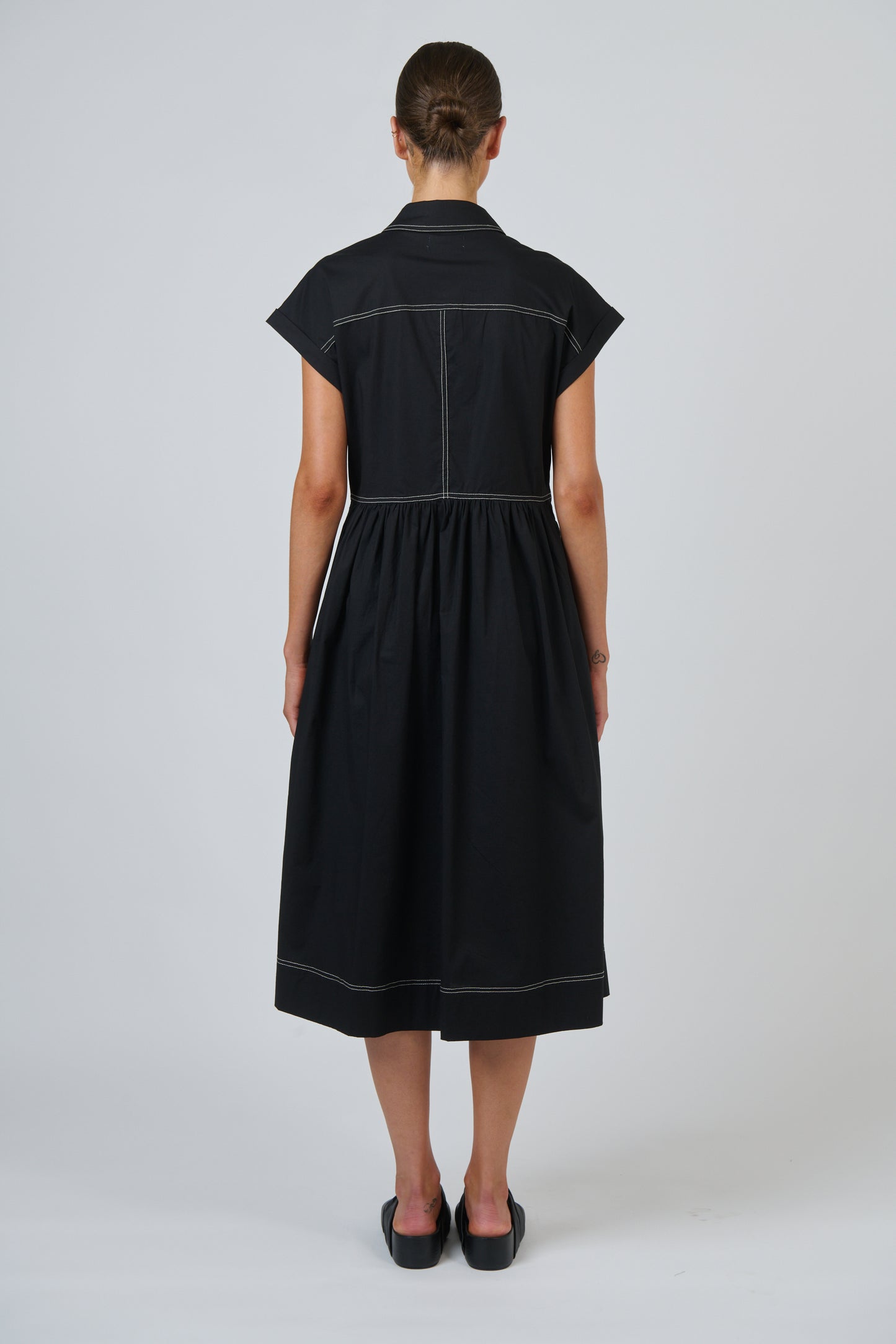 GA738 Poplin Shirt Dress