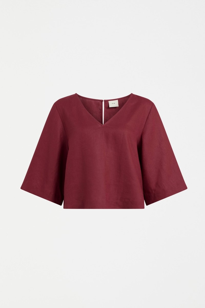 Llinen Light V Neck Top