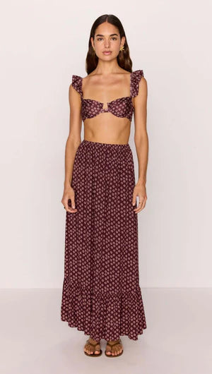 Sierra Ruffle Hem Maxi Skirt