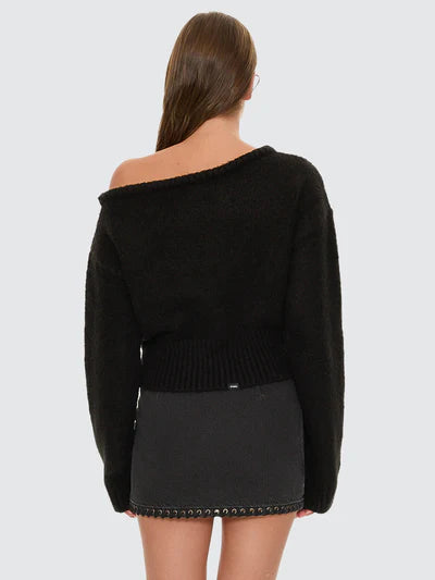 Oslo Cold Shoulder Knit Sweater