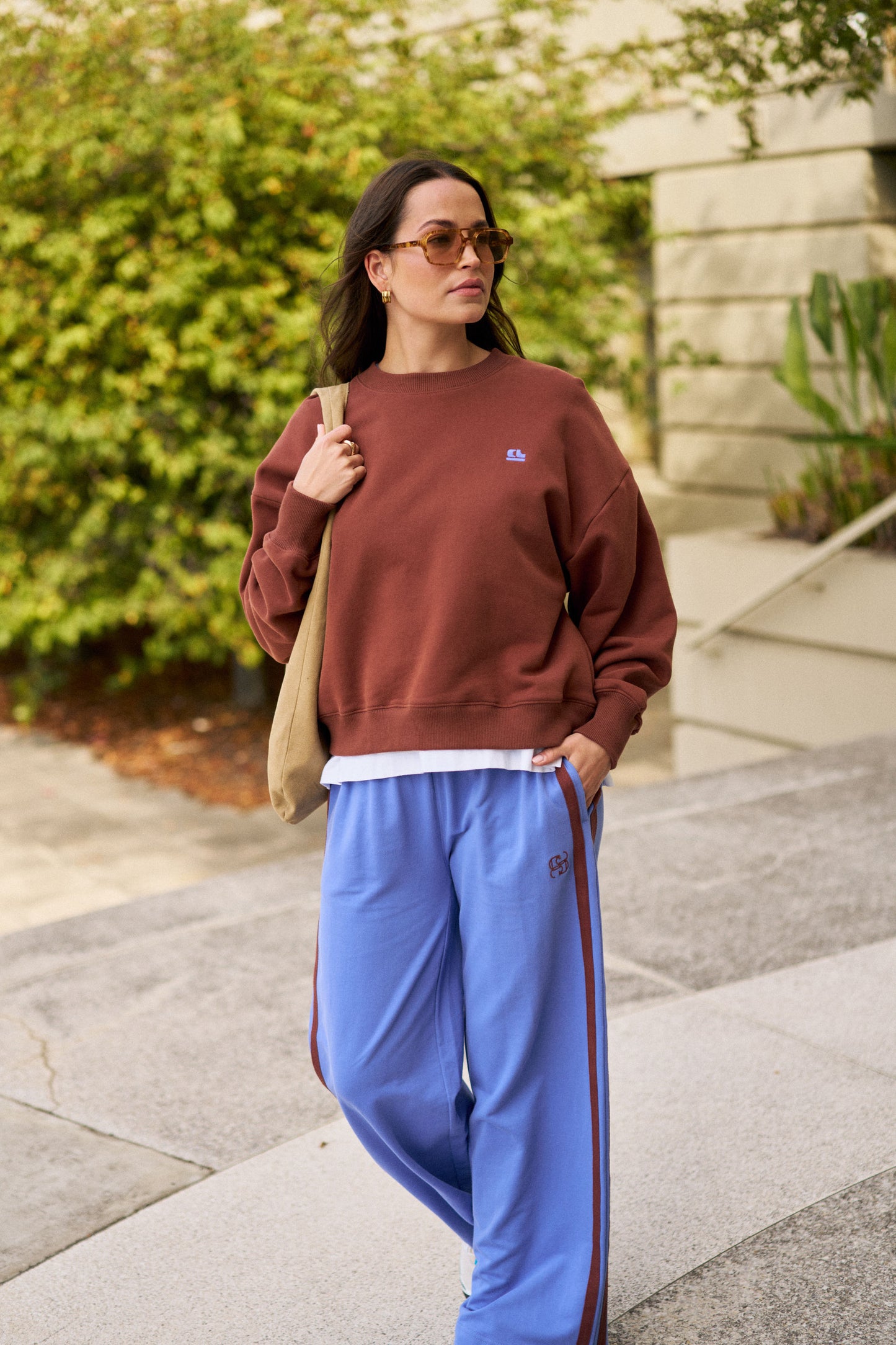 Gigi Wide Leg Terry Trackpant