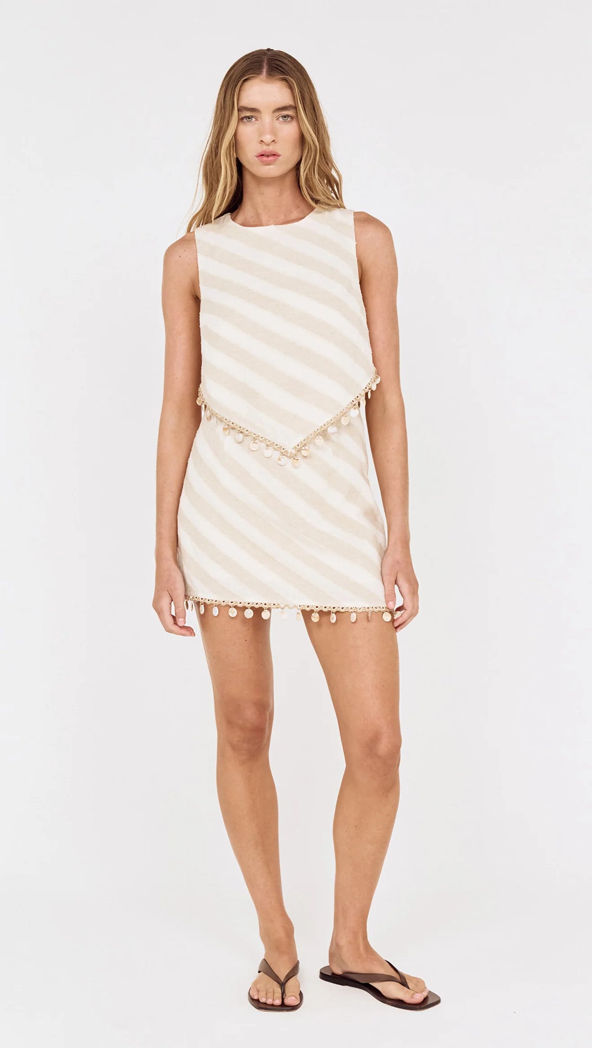 Kaia Shell Tassel Top