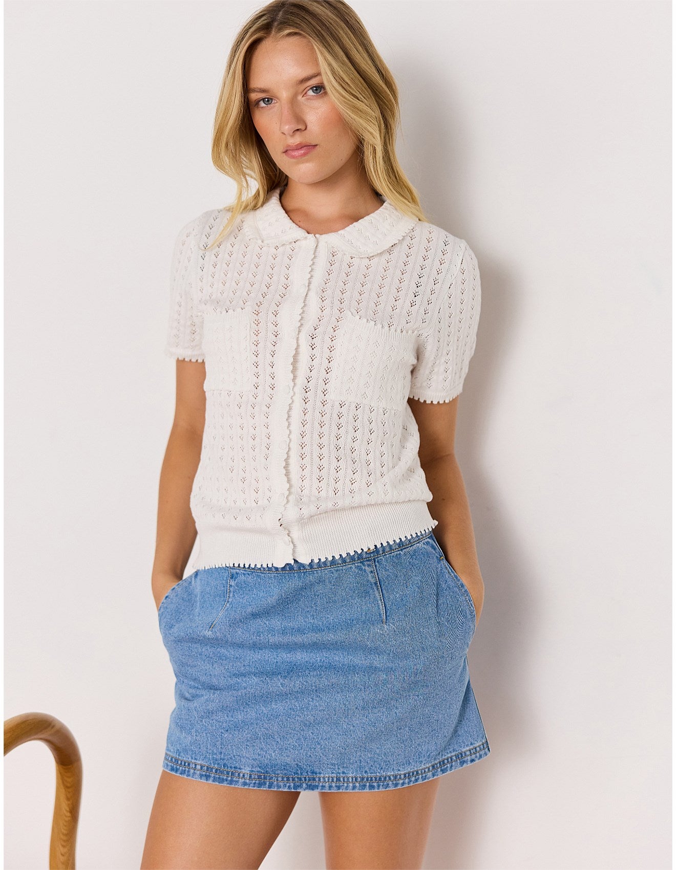 Miles Denim Mini Skirt
