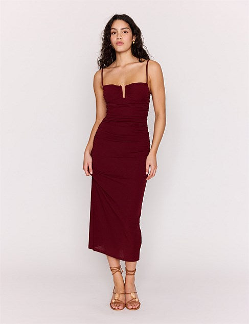 Mila Gathered Maxi Dress