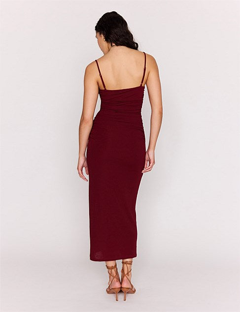 Mila Gathered Maxi Dress