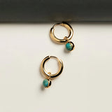 Heavenly Turquoise Earring Gold