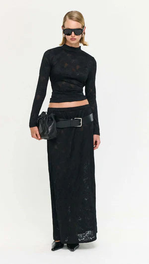 Astrid Sheer Lace Maxi Skirt