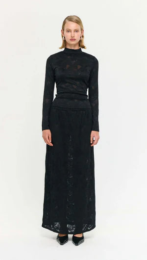 Astrid Sheer Lace Maxi Skirt