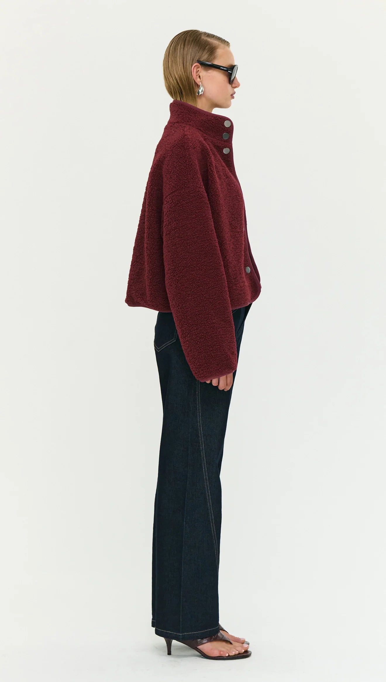 Katya Crop Sherpa Jacket