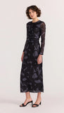 Aura Mesh Midi Dress