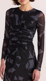 Aura Mesh Midi Dress