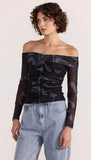 Aura Mesh Off Shoulder Top