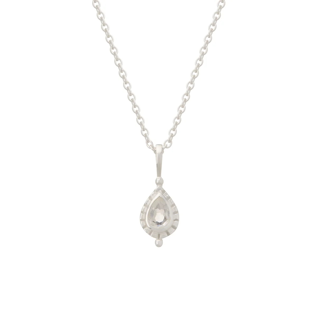 Birthstone Necklace - Silver