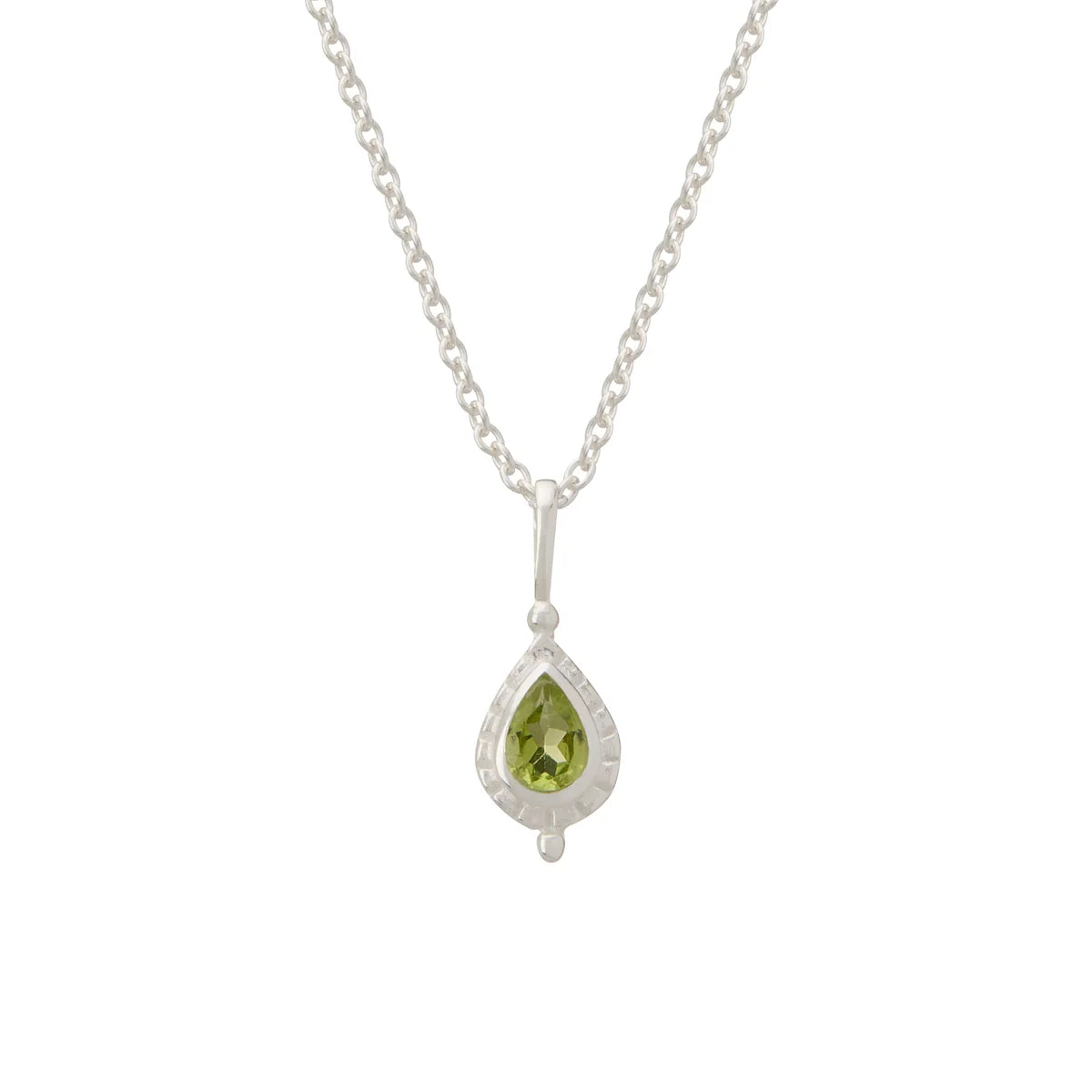 Birthstone Necklace - Silver