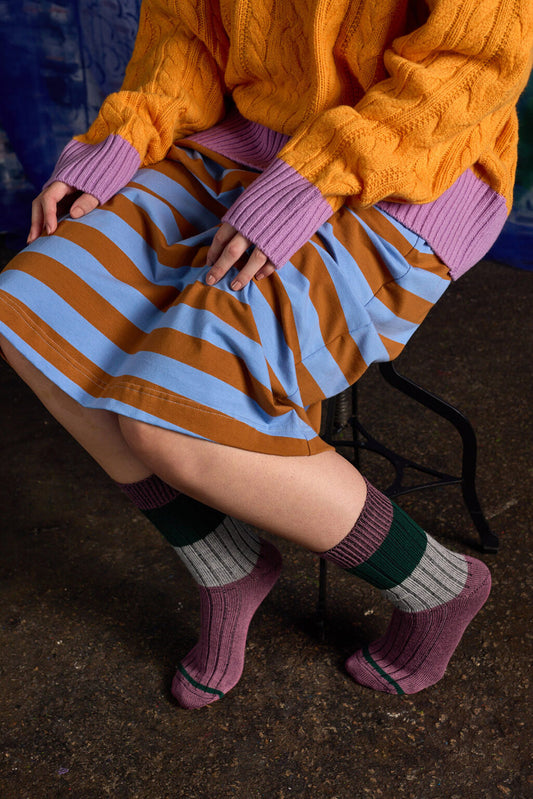 Chunky Rib Merino Wool Socks