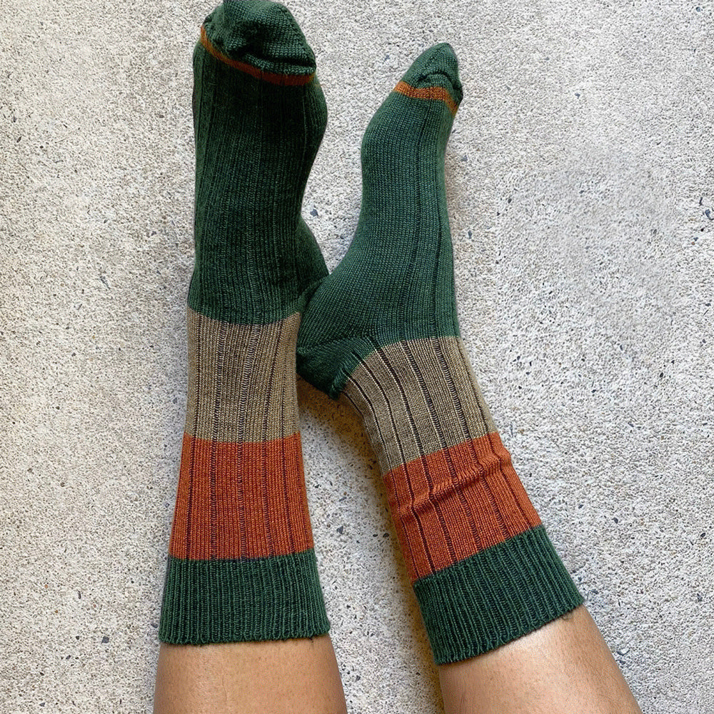 Chunky Rib Merino Wool Socks