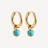 Heavenly Turquoise Earring Gold