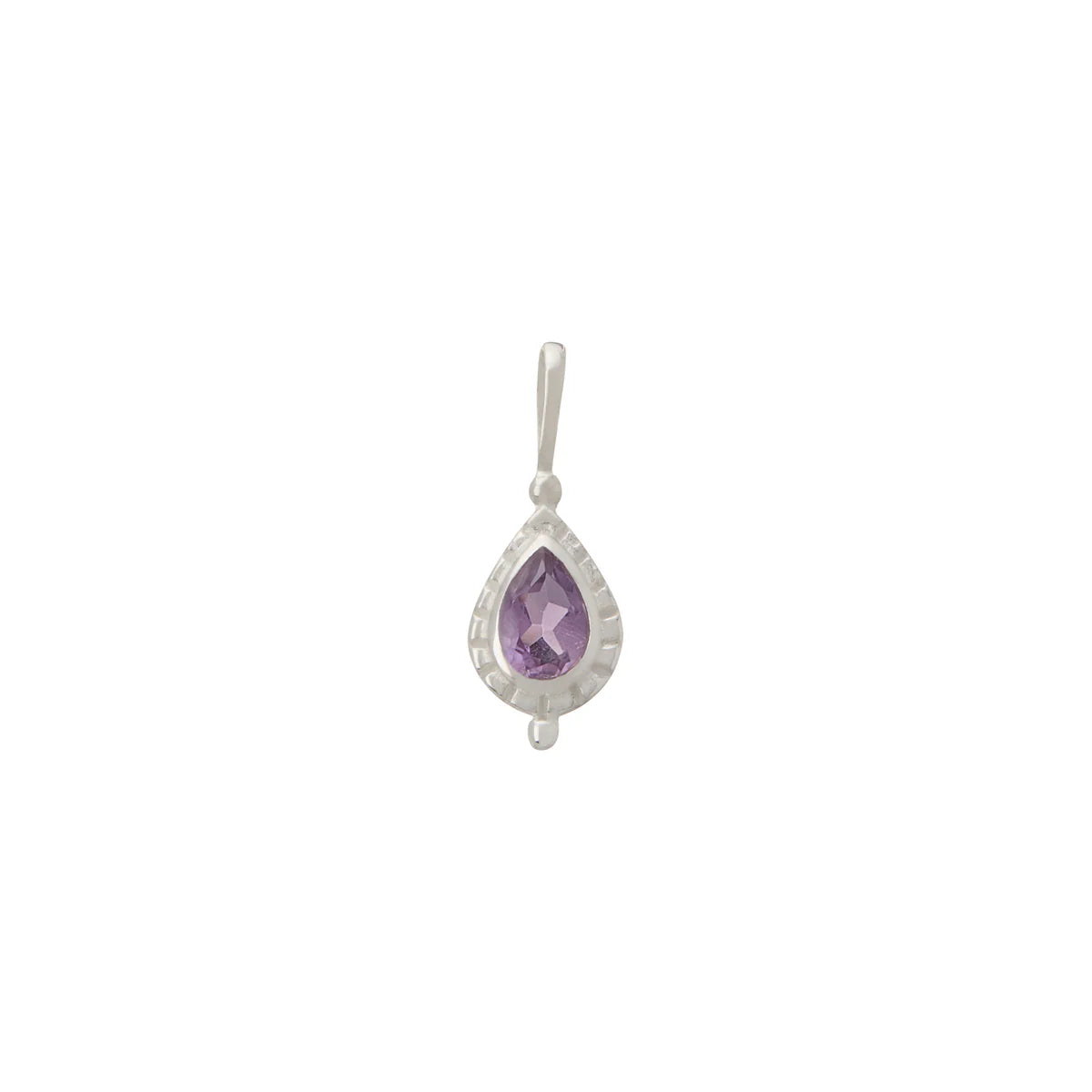 Birthstone Charm - Silver