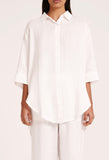 Lounge Linen Longline Shirt