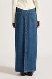 Organic Denim Maxi Skirt