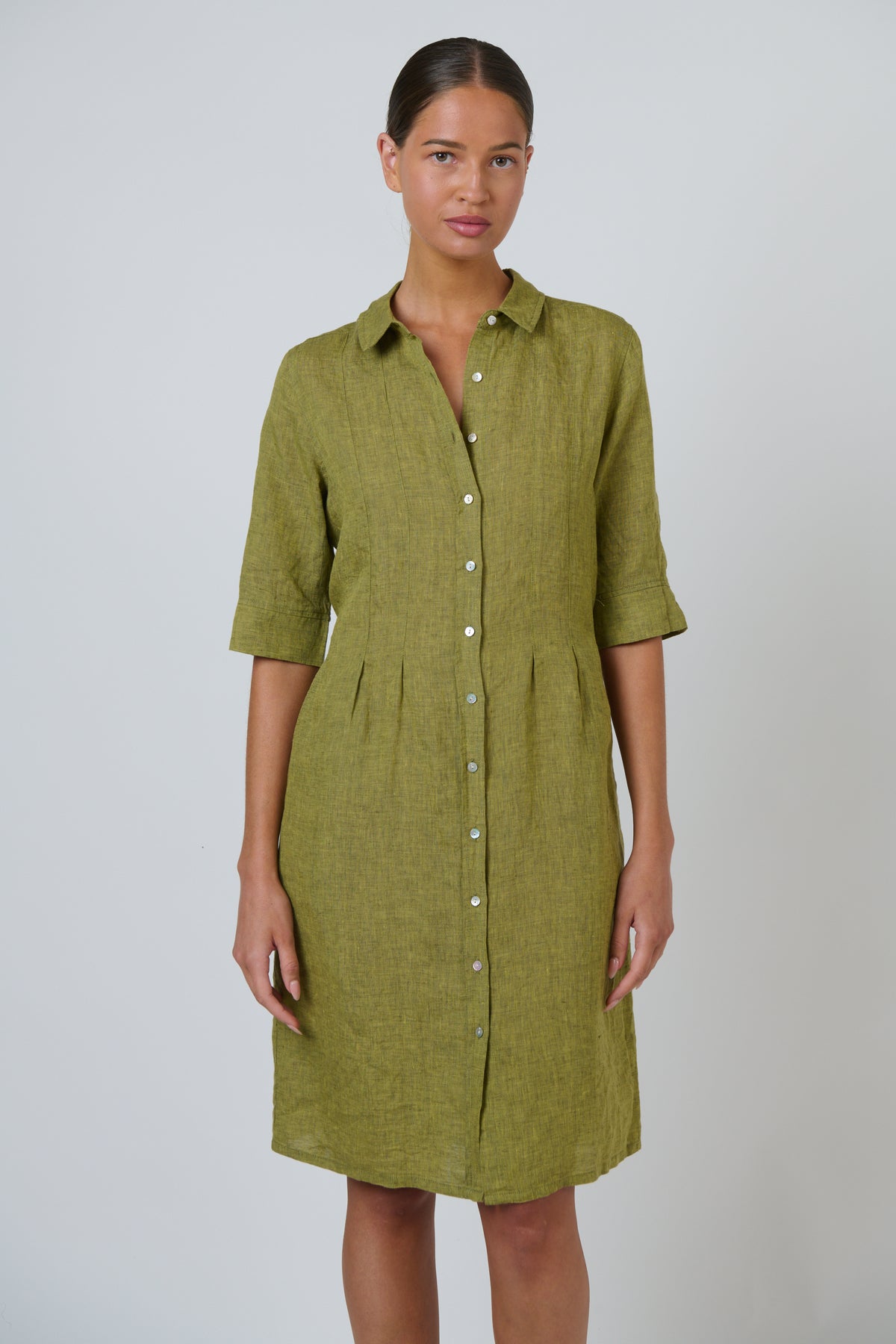 GA680 Linen Shirt Dress