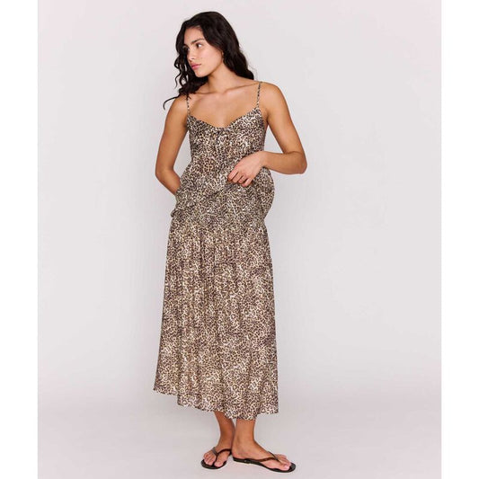 Tahlia Shirred Midi Skirt