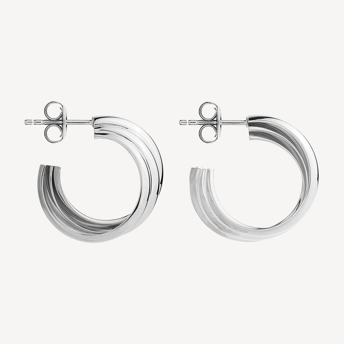 Ripple Hoop ER Silver