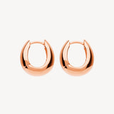 Arco Rose Gold Huggie Earrings