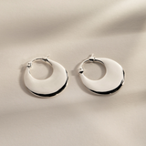 Cresence Silver Hoop Earring