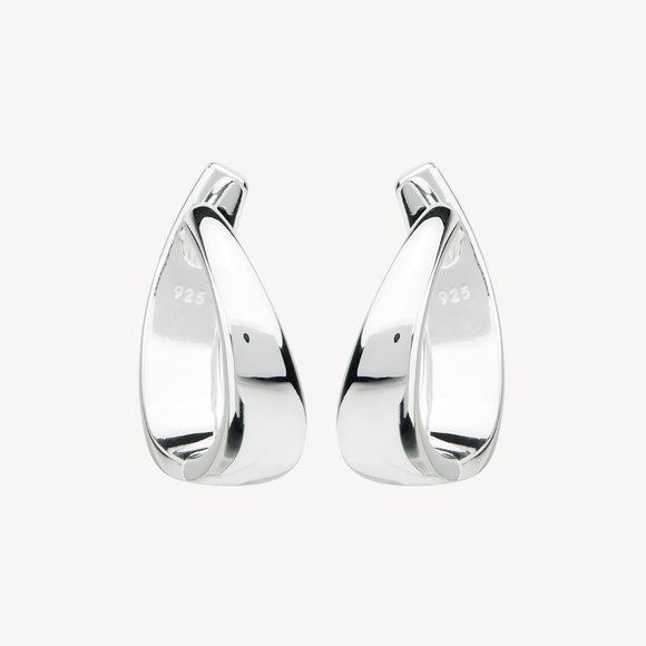 The Plunge Silver Earrings