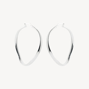 Odyssey Silver Hoop Earrings