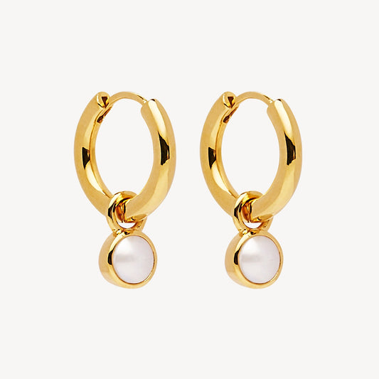 Heavenly Pearl Gold Earring