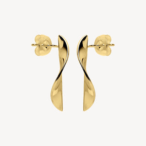 Ocean Trail Yellow Gold Earrings