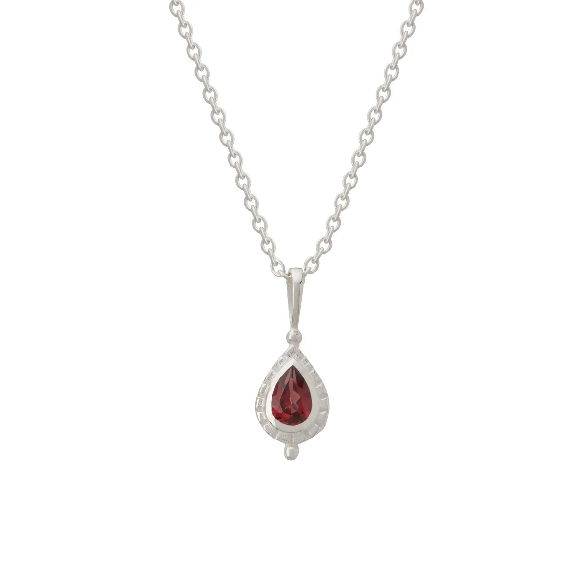 Birthstone Necklace - Silver