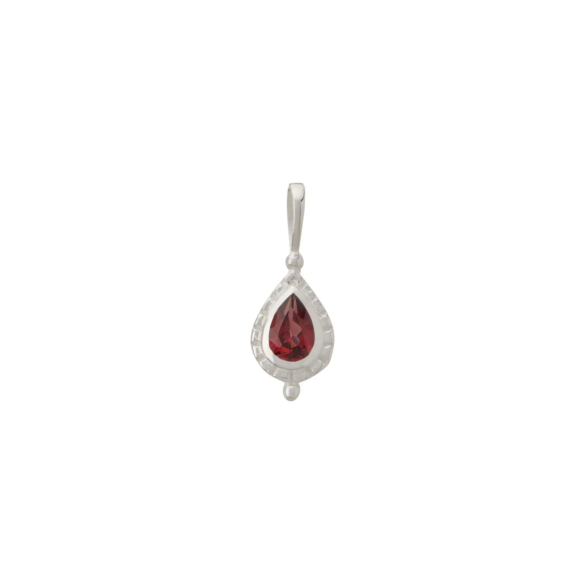 Birthstone Charm - Silver