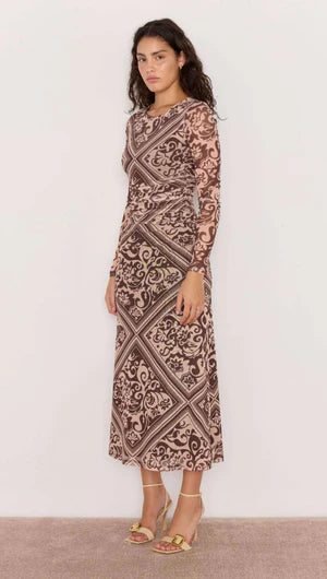 Lumi Mesh Midi Dress