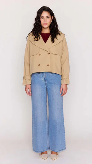Aya Cropped Trench