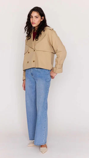 Aya Cropped Trench