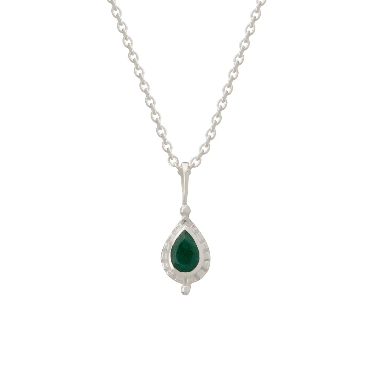 Birthstone Necklace - Silver