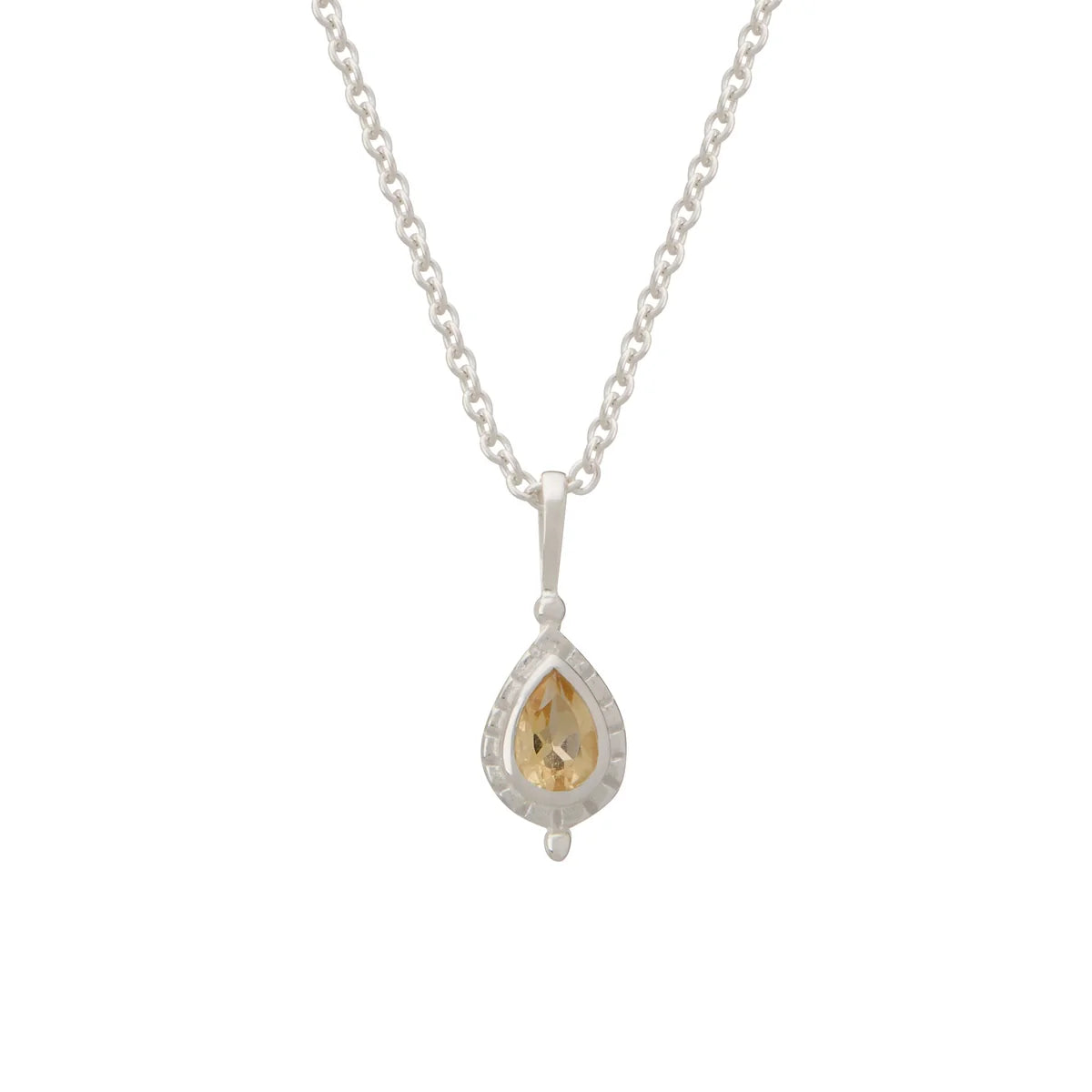Birthstone Necklace - Silver
