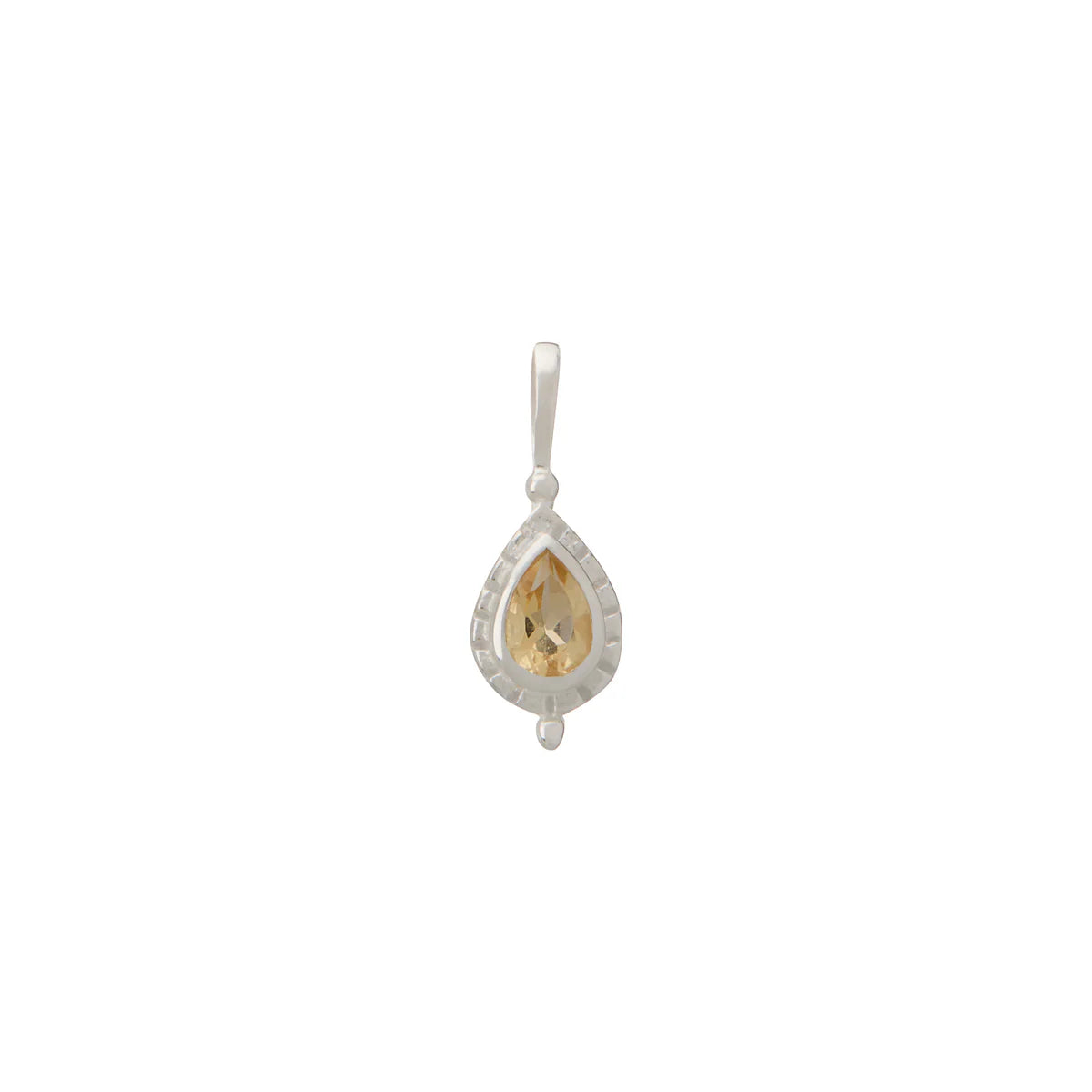 Birthstone Charm - Silver