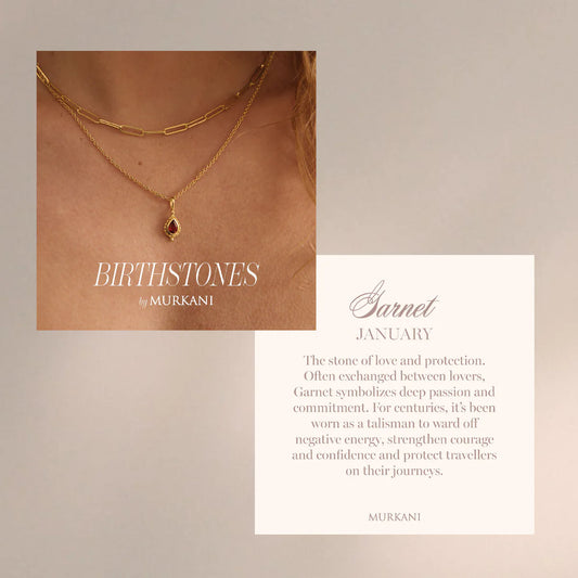 Birthstone Charm - Gold