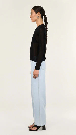 Leni Drawstring Sheer Knit