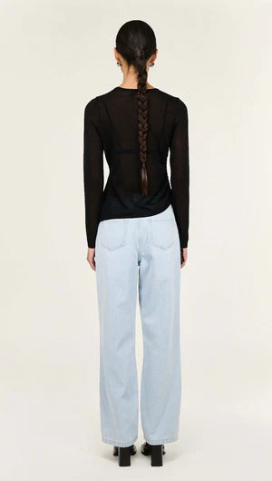 Leni Drawstring Sheer Knit