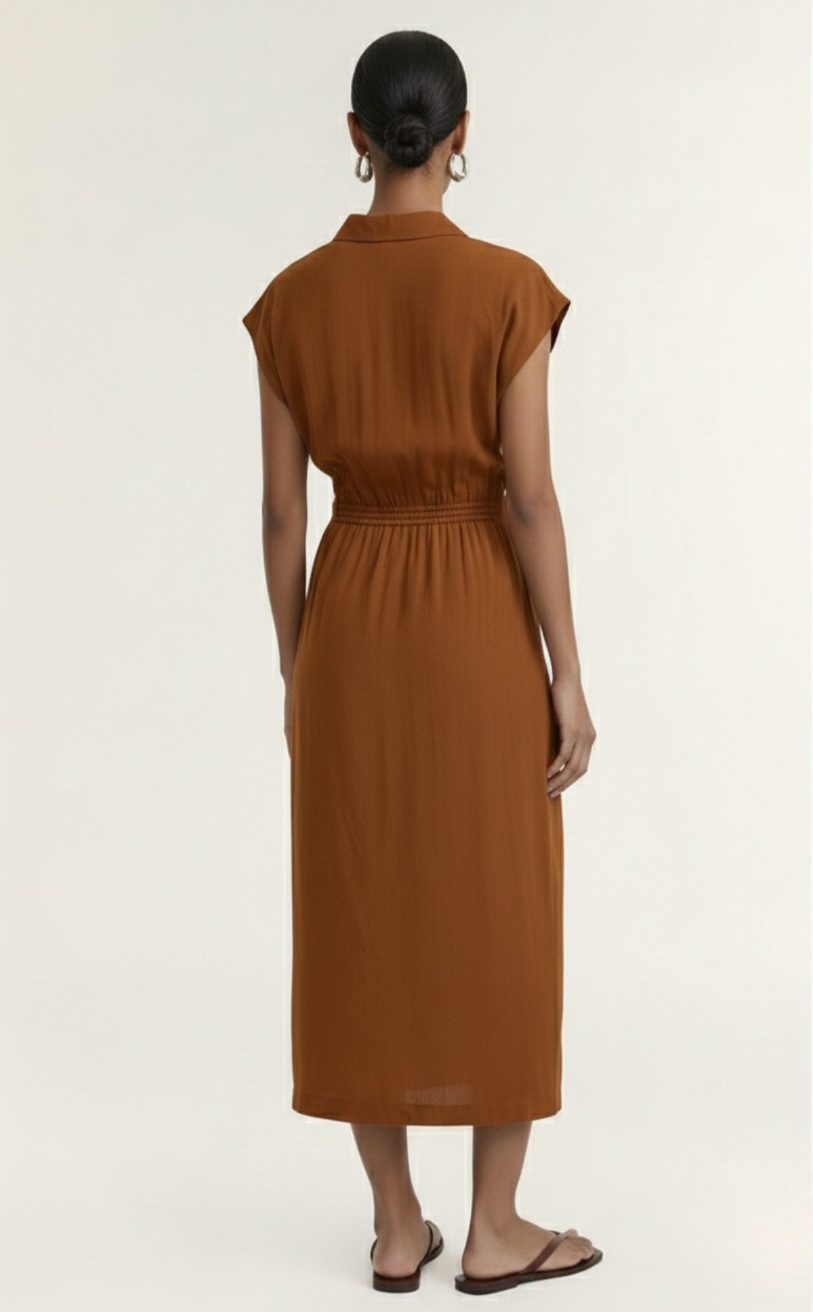 Solene Wrap Midi Dress