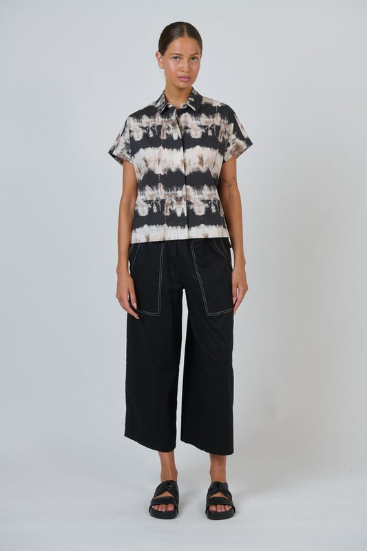 GA713 Cropped Wide-Leg Pant