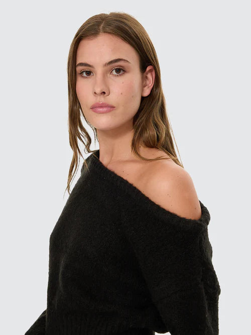 Oslo Cold Shoulder Knit Sweater