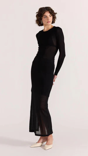 Asta Sheer Midi Skirt