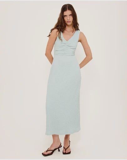 Amelie Gathered Midi Dress